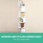 Artiss Wall Shelf Corner Floating 5-Tier White Carousel 3