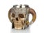 Ram Horned Pit Lord Warrior Stainless Steel Skull Mug Goat Horn Resin Viking Carousel 3
