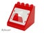 ®™DUPLO - 1 Red Building Roof 4 x 4 x 3 with Window Opening, Curved Window Arch Carousel 1