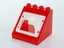 ®™DUPLO - 1 Red Building Roof 4 x 4 x 3 with Window Opening, Curved Window Arch Carousel 2