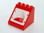 ®™DUPLO - 1 Red Building Roof 4 x 4 x 3 with Window Opening, Curved Window Arch Carousel 5