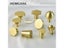 Round Brass Gold Furniture Handles For Drawers Cabinets Carousel 3