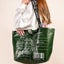 Parallel Eco Friendly Large Capacity Folding Shopping Bag Beige Green Carousel 3