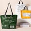 Parallel Eco Friendly Large Capacity Folding Shopping Bag Beige Green Carousel 4