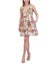 Vince Camuto Womens Abstract Flowers Drop Waist Dress Carousel 1