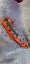 21cm "Terra Cotta" Ultimate Acid-Etched D2 Folding Knife - Razor Sharp w/Locking Carousel 3