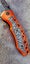 21cm "Terra Cotta" Ultimate Acid-Etched D2 Folding Knife - Razor Sharp w/Locking Carousel 9