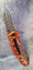 21cm "Terra Cotta" Ultimate Acid-Etched D2 Folding Knife - Razor Sharp w/Locking Carousel 10
