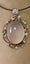 Rose Quartz and Diamond Set Pendant on Omega Chain Carousel 4