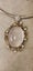 Rose Quartz and Diamond Set Pendant on Omega Chain Carousel 5