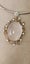 Rose Quartz and Diamond Set Pendant on Omega Chain Carousel 8