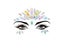 3D Sexy Face Tattoo Stickers Temporary Tattoos Glitter Fake Tattoo Rhinestones Carousel 7