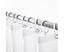 Extra Long Thick Bath Curtain Fabric Polyester Shower Curtain White Minimalis Carousel 5