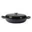 Toque 3.5L Cast Iron Pan Dutch Oven Enamel Casserole Pot Slow Cook Cooker Black Carousel 1