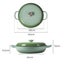 Toque Casserole Pot Cast Iron Dutch Oven Green Enamel Slow Cook Pan Lid 3.5L Carousel 10