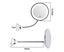 Flexible Gooseneck 10x Magnifying Led Lighted Makeup Mirror, Bathroom Magnifi Carousel 5