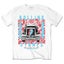 The Rolling Stones T Shirt Steel Wheels Band Logo new Official Mens White Carousel 1