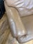 Vintage Brown Genuine Leather Armchair Carousel 5