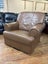 Vintage Brown Genuine Leather Armchair Carousel 7