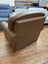 Vintage Brown Genuine Leather Armchair Carousel 15