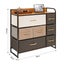 Chest of 7 Drawers Clothes Storage Tower Bedroom Dresser Organizer Unit Fabric Carousel 4