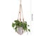 Handwoven Cotton Hanging Planter Basket Multipurpose Decorative Organizer Carousel 5