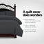 Giselle Bedding Quilt Cover Set Classic Black Super King Carousel 3