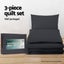 Giselle Bedding Quilt Cover Set Classic Black Super King Carousel 5