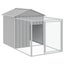 Chicken Cage With Run Light Grey 117x813x123 Cm Galvanised Steel Tonkbil Carousel 6