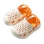 Toddler Boys Girls Clogs Lightweight Garden Slipper Non-Slip-Orange Carousel 1