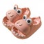 Dinosaur Slippers for Kids Non-slip Cute Big Mouth Water Shoes-Pink Carousel 1