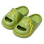 Kids Slide Sandals Thickened Sole Ergonomic Slippers for Outdoor-Green Carousel 1