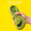 Kids Slide Sandals Thickened Sole Ergonomic Slippers for Outdoor-Green Carousel 5