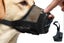 Dog Muzzle Air Mesh Adjustable Mouth Guard for Bark Scavenging Prevention -Black Carousel 6