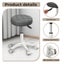 Levede Bar Stools Rolling Salon Chairs Swivel Stool Adjustable Height Work SPA Carousel 6