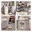 Levede Bar Stools Rolling Salon Chairs Swivel Stool Adjustable Height Work SPA Carousel 7