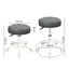 Levede Bar Stools Rolling Salon Chairs Swivel Stool Adjustable Height Work SPA Carousel 8