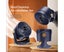 Household Table USB Rechargeable Air Circulation Electric Fan 2400mAh Battery Carousel 3