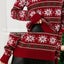 Women Round Neck Christmas Knitwear Long Sleeve Snowflake Sweater Dark Blue Jump Carousel 5