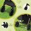 Pet Dog Stroller Pram Large Cat Carrier Travel Pushchair Foldable 4 Wheels Carousel 5