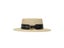 BEAU TODAY Straw Hats Women Paper Straw Khaki Wide Brim Black Panama Metal Carousel 3