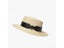 BEAU TODAY Straw Hats Women Paper Straw Khaki Wide Brim Black Panama Metal Carousel 6