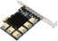 PCIe Multiplier 1 To 6 Riser GPU Expansion USB 3.0 Card For Crypto Mining Carousel 6