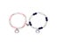 2 PCS Spider Cat Charm Beaded Bracelet For Best Friend Multi Color Cat Eye Carousel 1