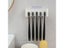 Bathroom Wallmount Toothbrush Holder With Cover 5 Slots Without Drilling Home Carousel 6