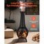 457mm Chiminea Outdoor Wood Burning Firepit with Grill Mesh & Chimney Coat Carousel 6