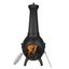457mm Chiminea Outdoor Wood Burning Firepit with Grill Mesh & Chimney Coat Carousel 9