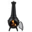 457mm Chiminea Outdoor Wood Burning Firepit with Grill Mesh & Chimney Coat Carousel 10