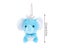 1pc Elephant Plush Toy Cartoon Animal Pendant 11cm Keychain Or Backpack Decor Carousel 5