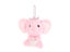 1pc Elephant Plush Toy Cartoon Animal Pendant 11cm Keychain Or Backpack Decor Carousel 6
